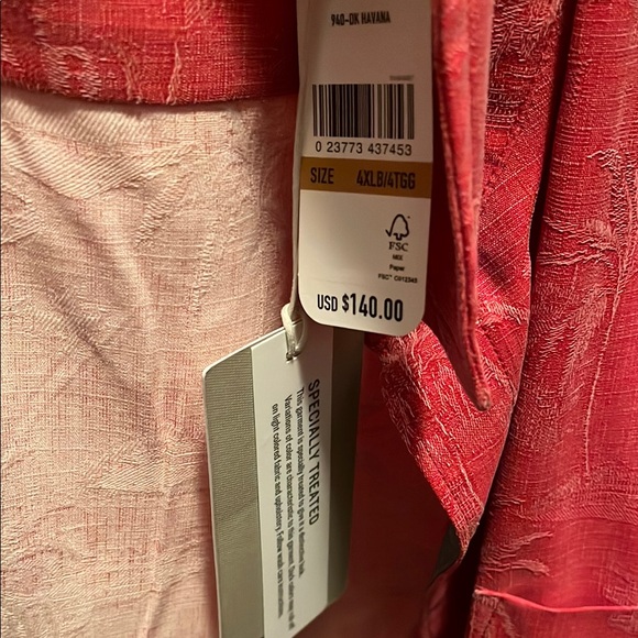 Tommy Bahama Red Short Sleeve Shirt - Picture 2 of 2